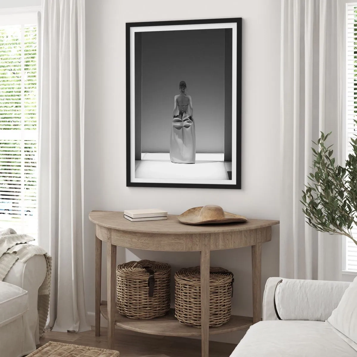 Poster în ramă neagră - Simplitate sofisticată - 61x91 cm