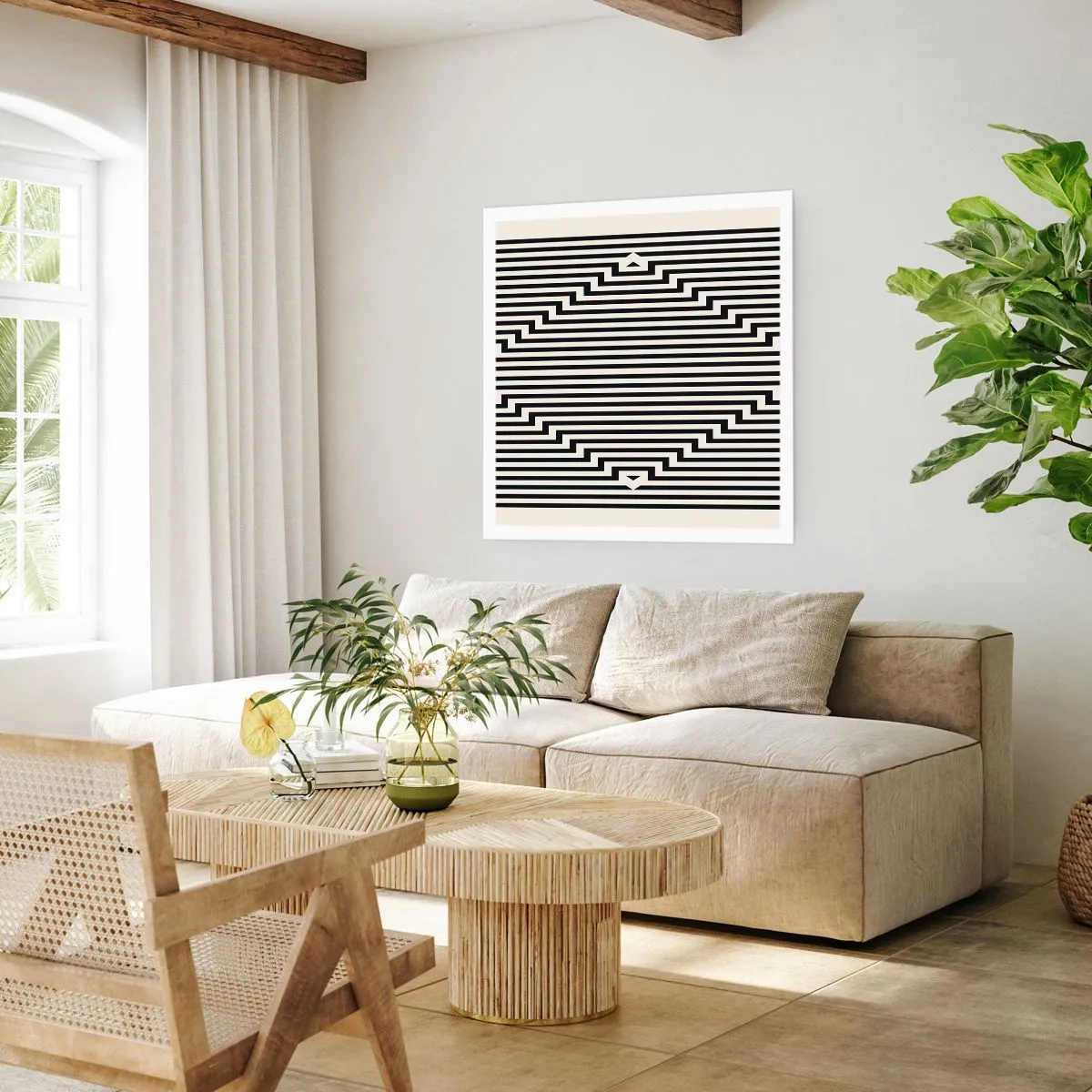 Poster - Iluzie geometrică - 40x40 cm