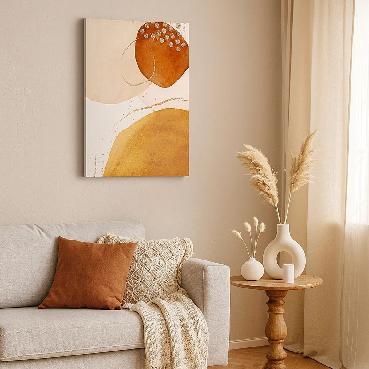 Tablou pe pânză - Rotunjime și mișcare - 50x70 cm