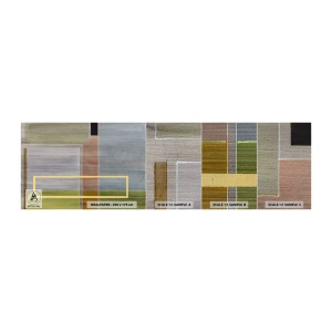 Mostră tapet Premium Sand - Drept și liniștit - Abstracția, Artă Modernă, dreptunghiuri - 100x30 cm