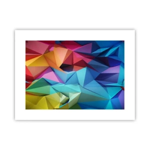 Poster - Origami de curcubeu - 40x30 cm