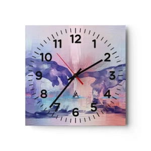 Ceas de perete - Ceas pe sticlă - Scânteia divină a vieții - 40x40 cm