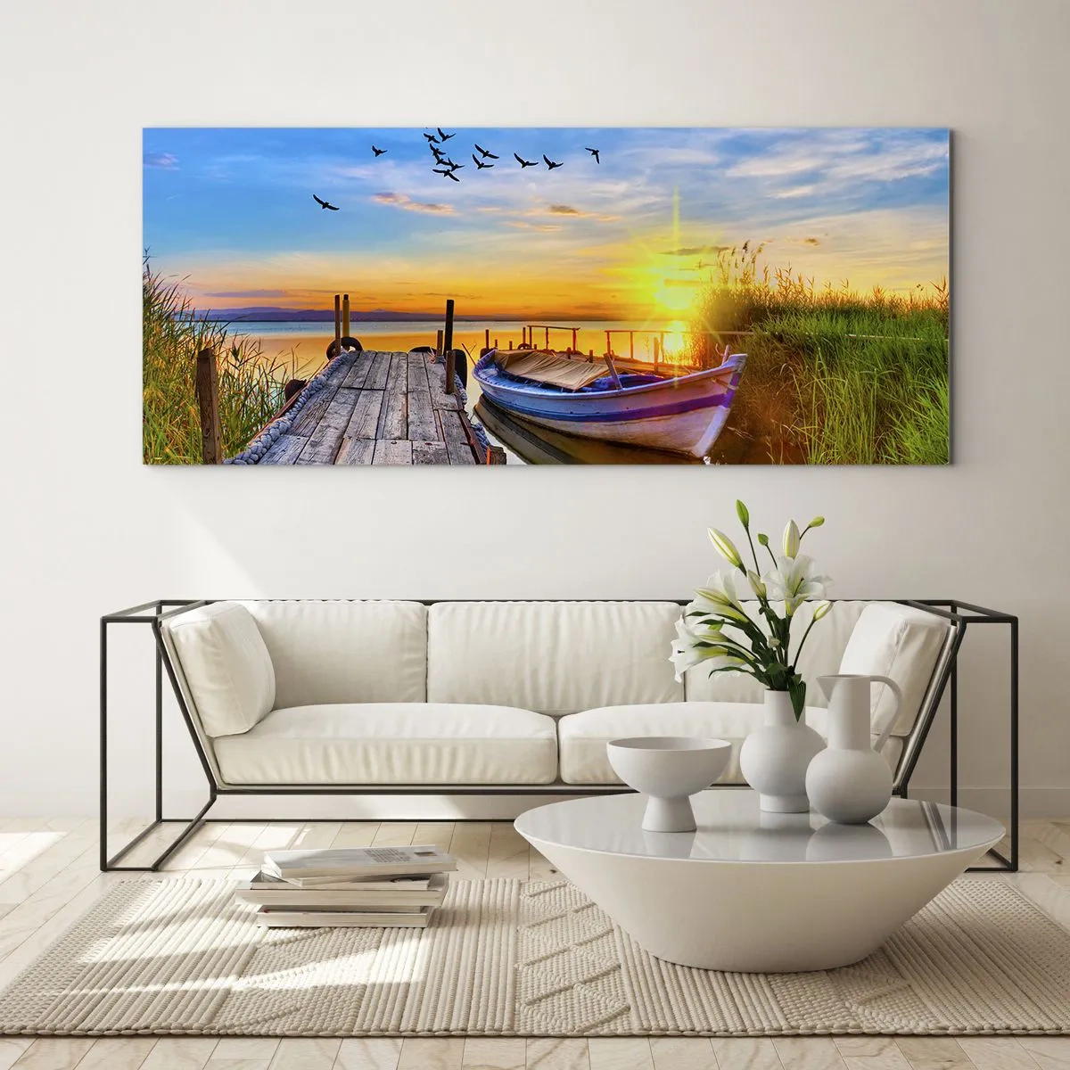 Tablou pe sticlă - La revedere, până mâine - 120x50 cm