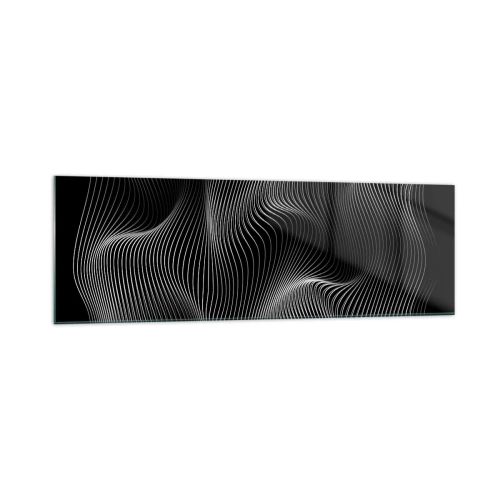 Tablou pe sticlă - Dansul luminii în spațiu - 160x50 cm