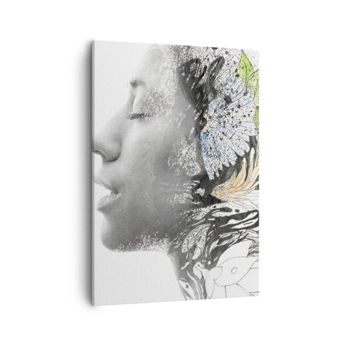 Tablou pe pânză - Scufundată în natură - 50x70 cm