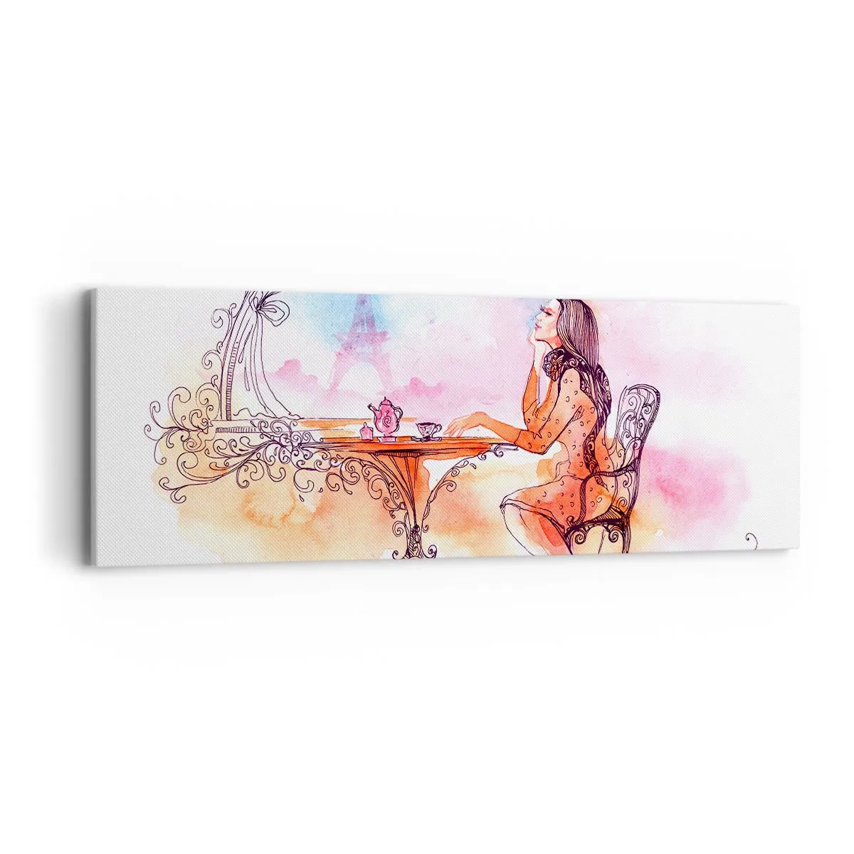Tablou pe pânză - Șic parizian - 90x30 cm