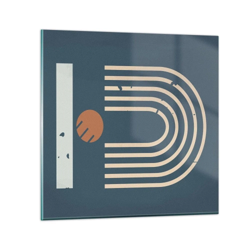 Tablou pe sticlă - Geometrie în funcție de rodie - 50x50 cm