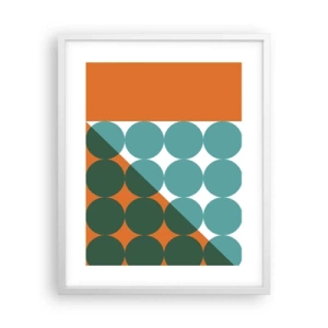 Poster în ramă albă - Sus și pe diagonală - 40x50 cm