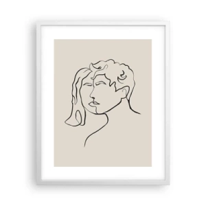 Poster în ramă albă - Și unitatea s-a făcut - 40x50 cm