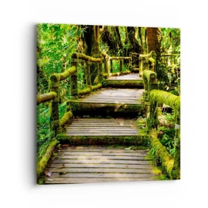 Tablou pe pânză - Coridorul verde - 30x30 cm