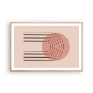 Poster în ramă de stejar deschis - Atracție irezistibilă - 91x61 cm