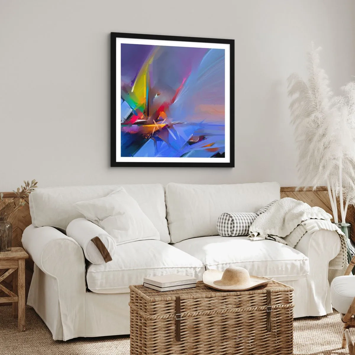 Poster în ramă neagră - Iute ca o pasăre - 30x30 cm