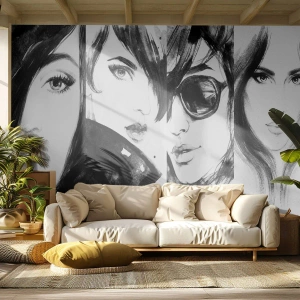 Tapet Premium Canvas - Frumusețe înmulțită - Femeie, Ochi de femeie, Portretul unei femei - 100x70 cm