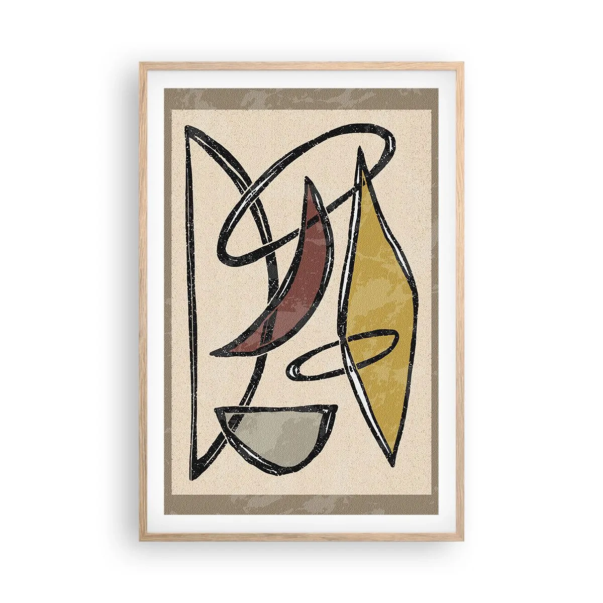 Poster în ramă de stejar deschis - Vertical și orizontal - 61x91 cm