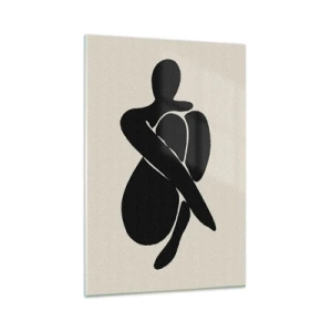 Tablou pe sticlă - În propriile îmbrățișări - 80x120 cm