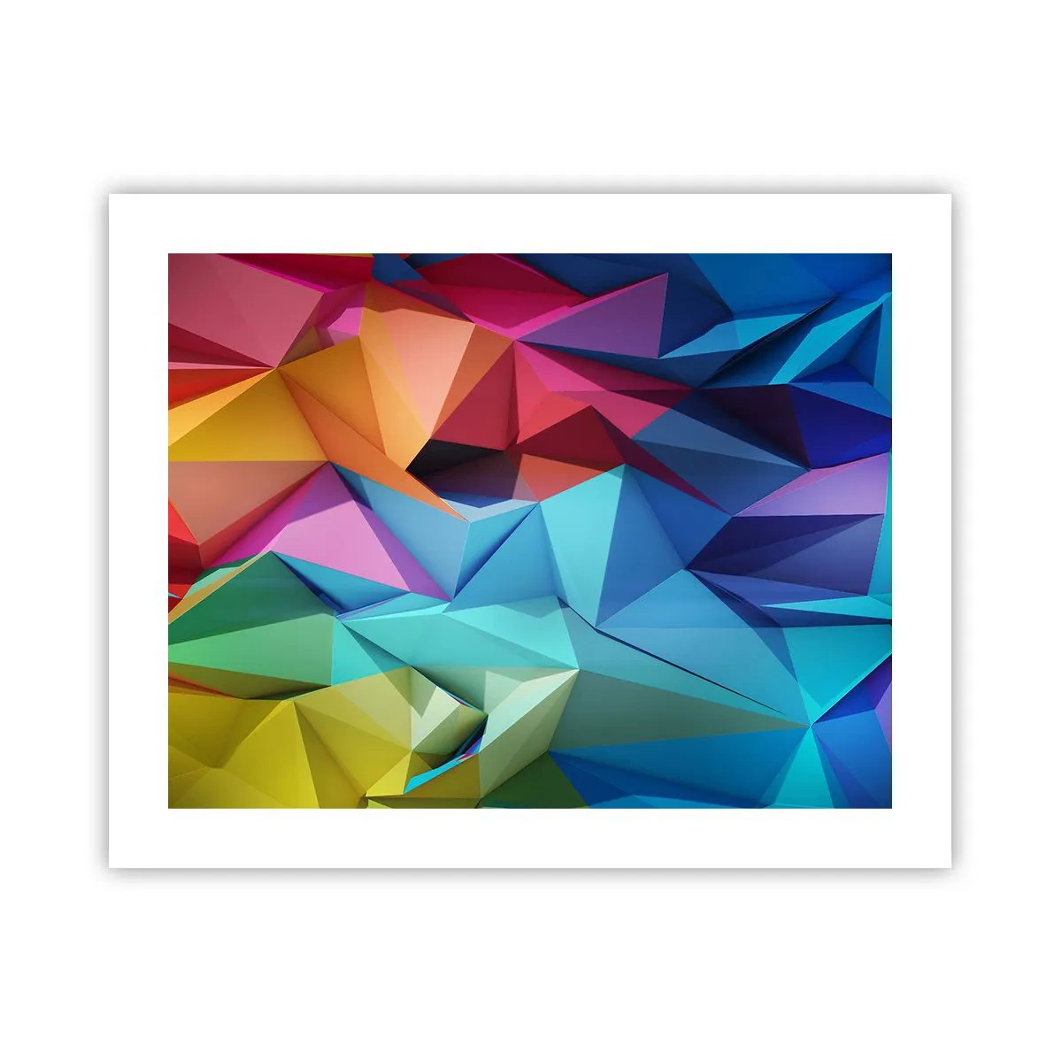 Poster - Origami de curcubeu - 50x40 cm