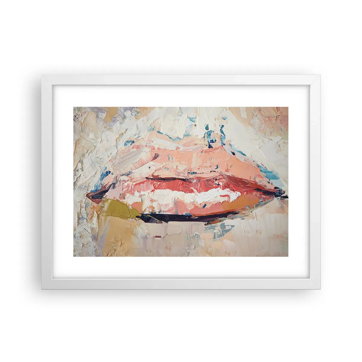 Poster în ramă albă - Trezește simțurile - 40x30 cm