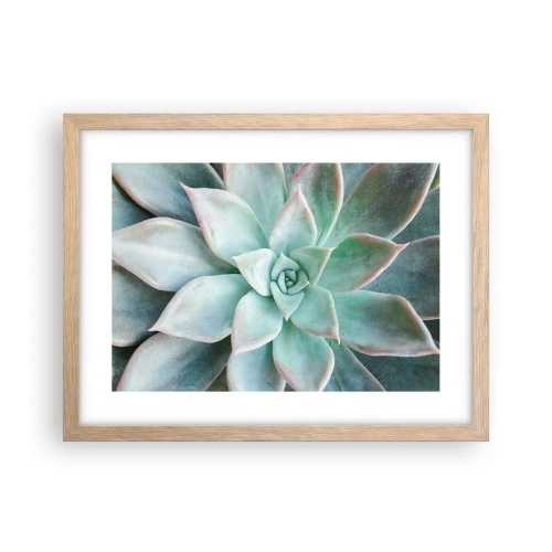 Poster în ramă de stejar deschis - Inima deșertului - 40x30 cm