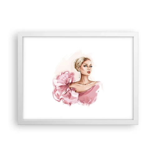 Poster în ramă albă - Așa cum a fost pictată... - 40x30 cm