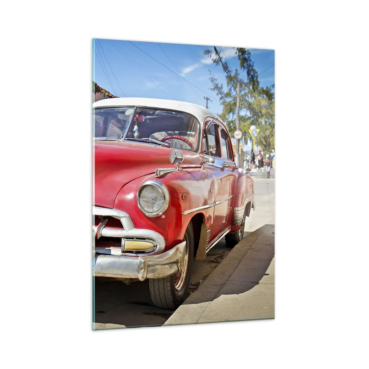 Tablou pe sticlă - Doar în Cuba - 50x70 cm