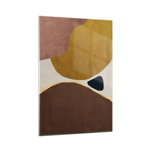 Tablou pe sticlă - Abstracție - un loc în spațiu - 80x120 cm