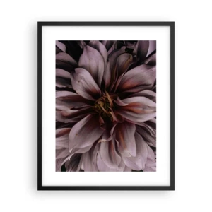 Poster în ramă neagră - Inimă florală - 40x50 cm