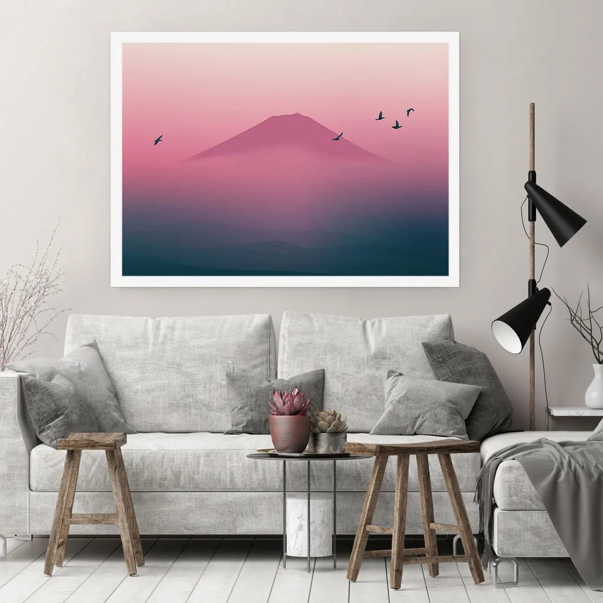 Poster - Călători deasupra norilor - 70x50 cm