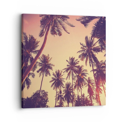 Tablou pe pânză - Variație tropicală - 30x30 cm