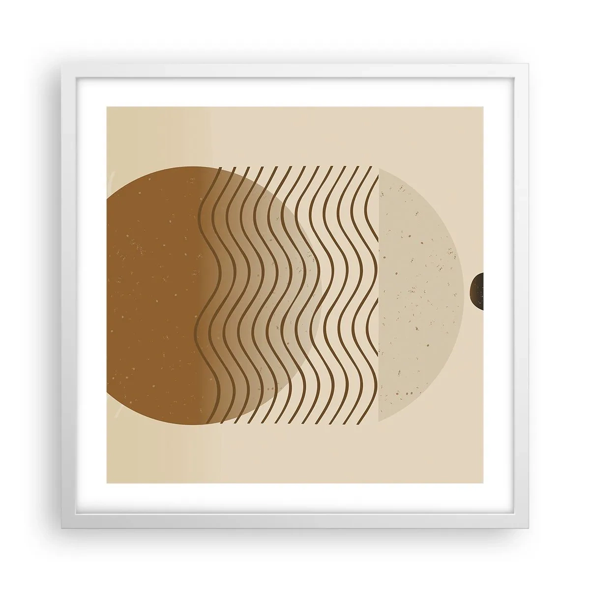 Poster în ramă albă - Despre originea figurilor geometrice - 50x50 cm