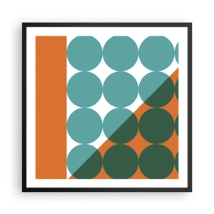 Poster în ramă neagră - Sus și pe diagonală - 60x60 cm