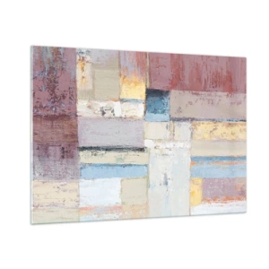 Tablou pe sticlă - Liniștea geometriei - 100x70 cm