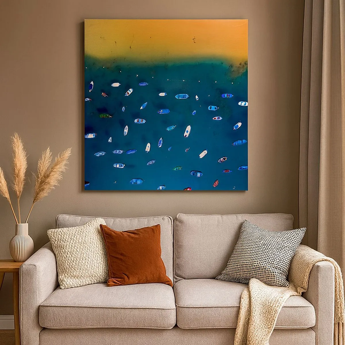 Tablou pe pânză - Joc de vacanță - 30x30 cm