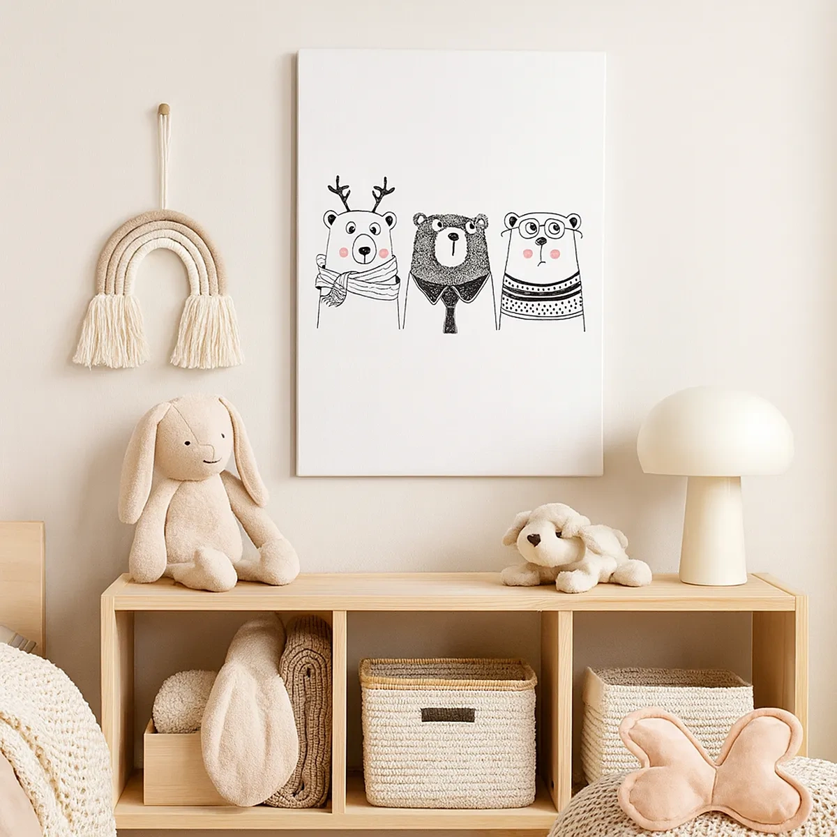 Tablou pe pânză - Ursuleț, urs - 50x70 cm