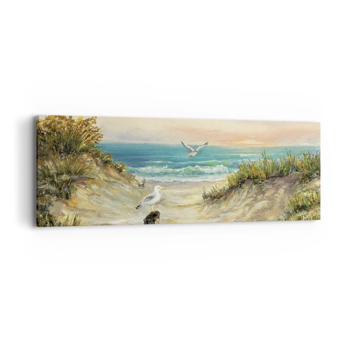 Tablou pe pânză - Retragere fără vânt - 90x30 cm