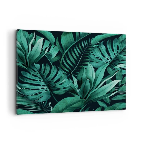 Tablou pe pânză - Profunzimea verdelui tropical - 100x70 cm
