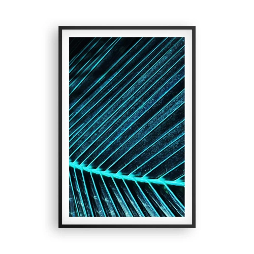 Poster în ramă neagră - Textura verdelui - 61x91 cm