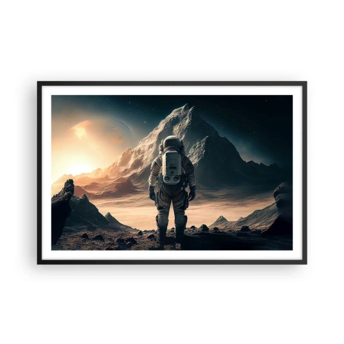 Poster în ramă neagră - O nouă provocare - 91x61 cm