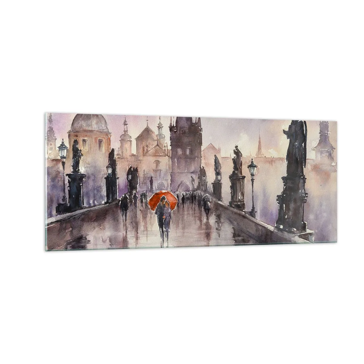 Tablou pe sticlă - Oamenii nu se schimbă - 100x40 cm