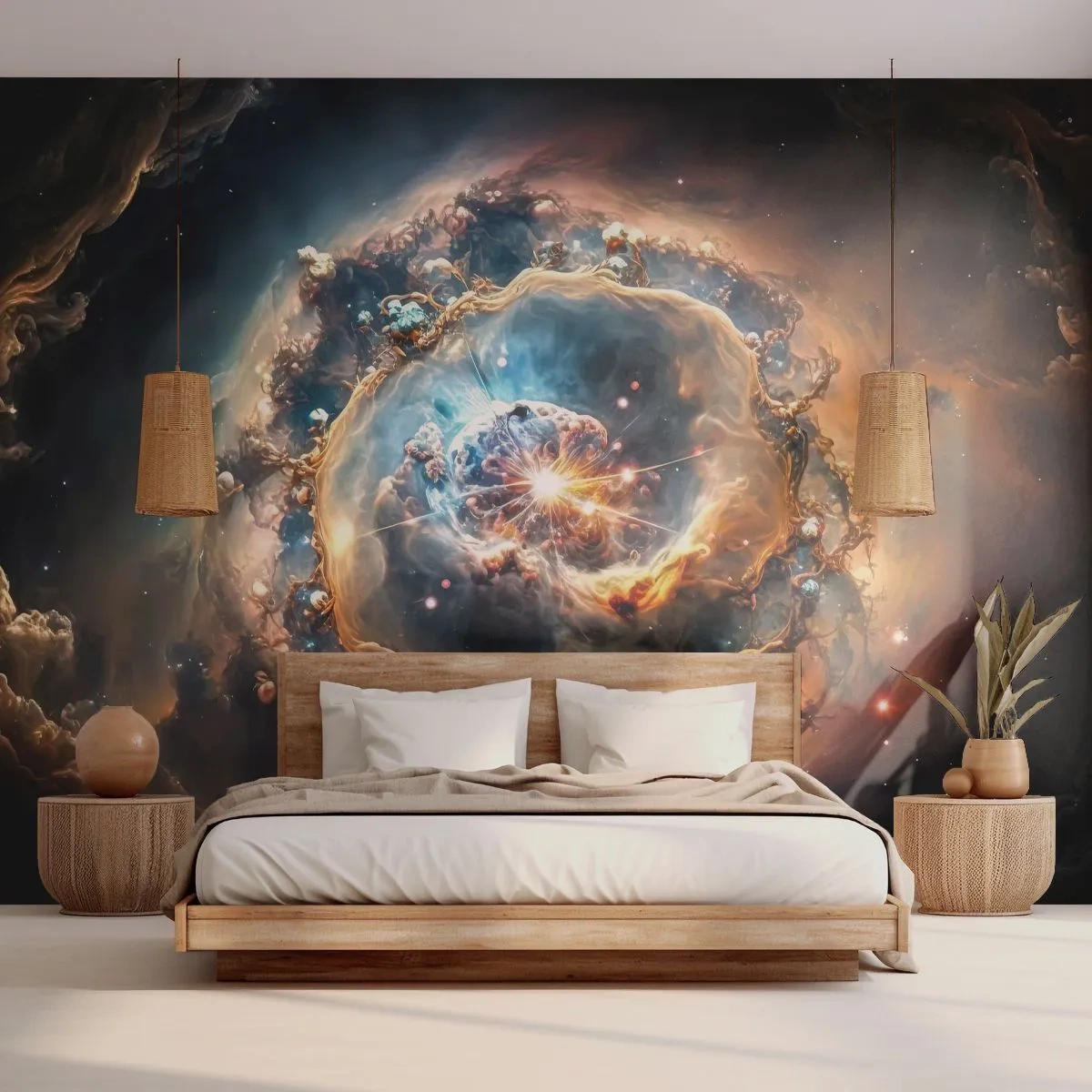 Tapet Premium Sand - Început - Univers, Cosmos, Galaxie - 100x70 cm