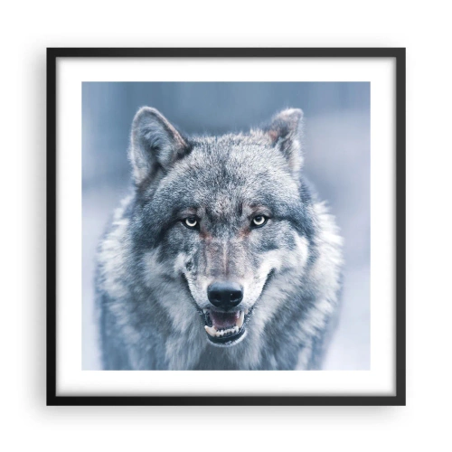 Poster în ramă neagră - Accepți provocarea? - 50x50 cm