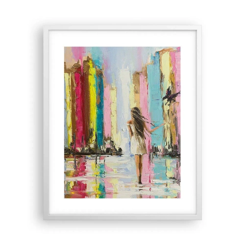 Poster în ramă albă - Urmați-mă - 40x50 cm