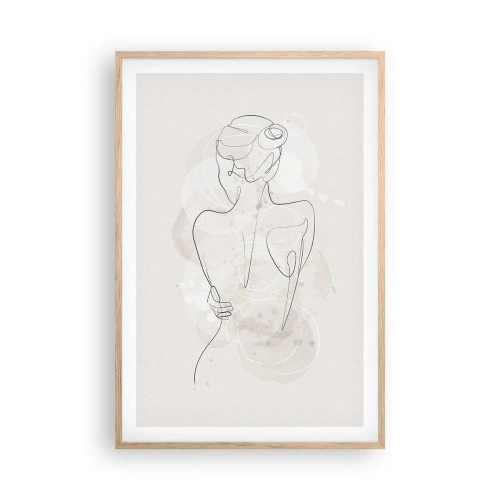 Poster în ramă de stejar deschis - Ca un instrument sensibil - 61x91 cm