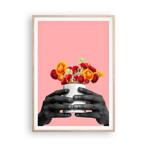 Poster în ramă de stejar deschis - Apoteoza vieții - 70x100 cm