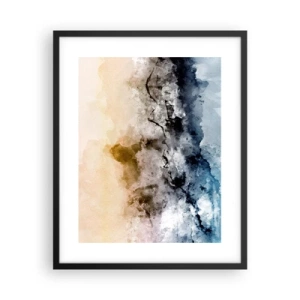 Poster în ramă neagră - Scufundate într-un vârtej de ceață - 40x50 cm