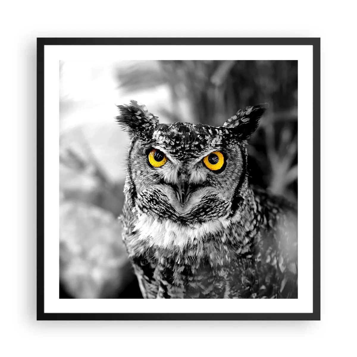 Poster în ramă neagră - Nimic nu poate fi ascuns - 60x60 cm