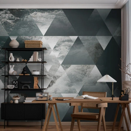 Tapet Autoadeziv Deluxe Sticker - O perspectivă de cristal - Abstracția, Valurile marii, Bucată - 250x175 cm