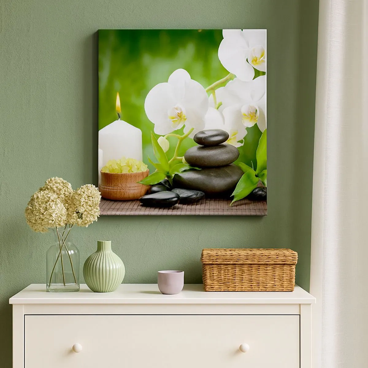 Tablou pe pânză - Fragrant, floral, atingere delicată - 30x30 cm