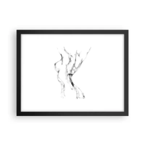 Poster în ramă neagră - Frumoasa și puternică - 40x30 cm