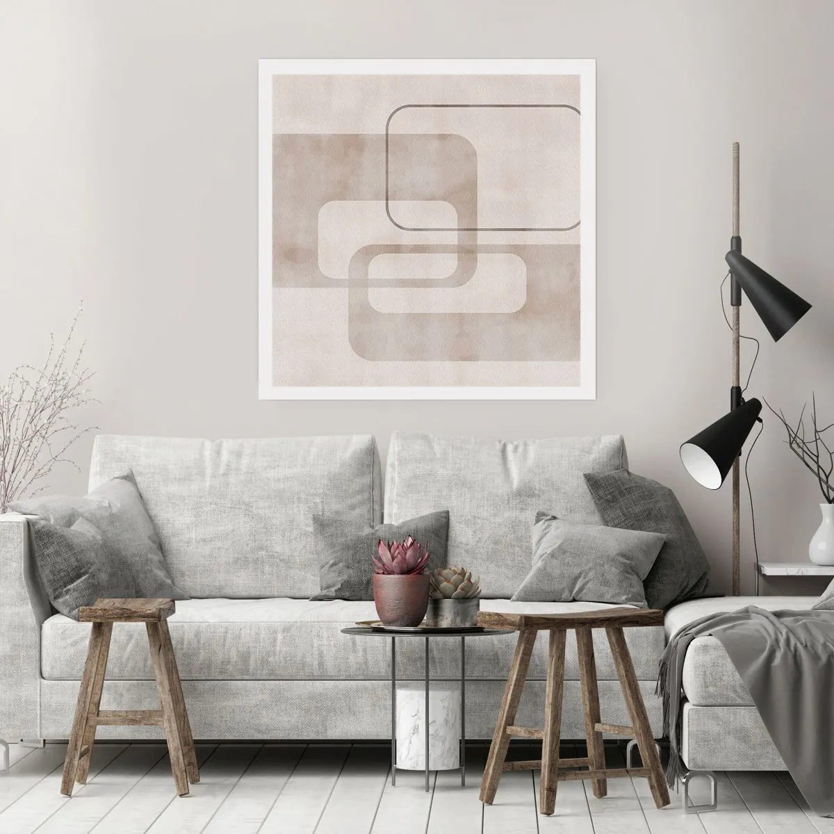 Poster - Fuga geometrică - 40x40 cm