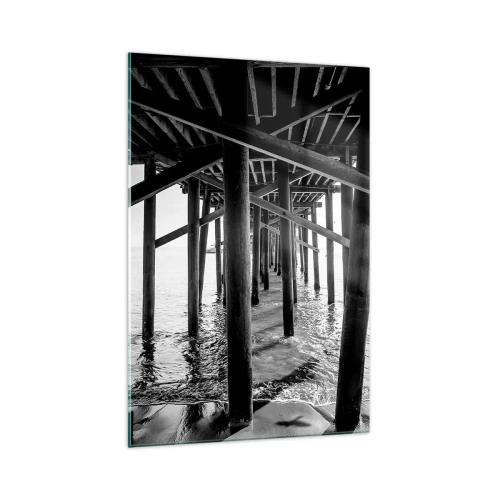 Tablou pe sticlă - Loc de ascuns pe plajă - 70x100 cm